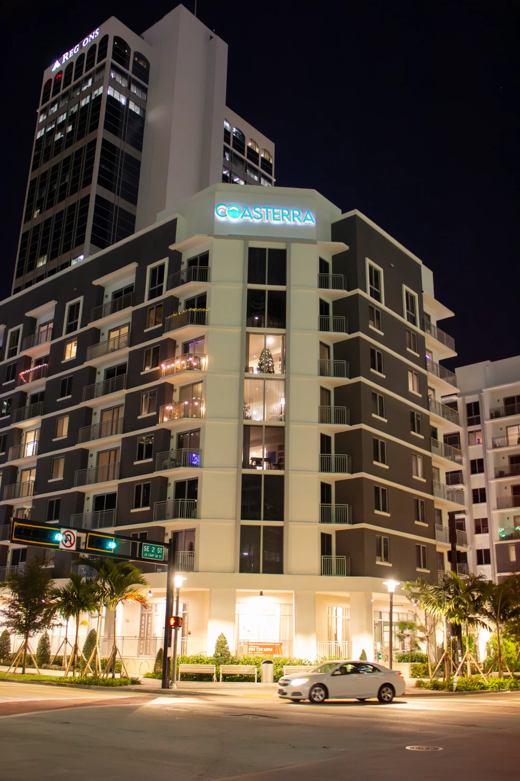 COASTERRA EXTERIOR SIGN NIGHT